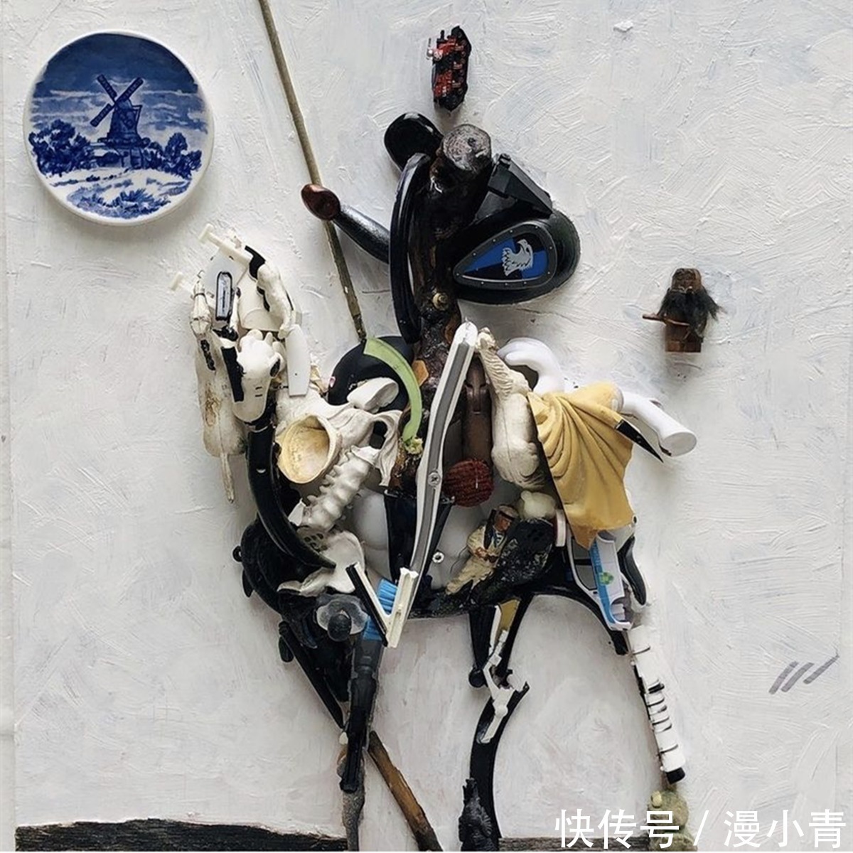 废弃物&变废为宝,法国艺术家发挥想象,打造出各种二次元和三次元人物