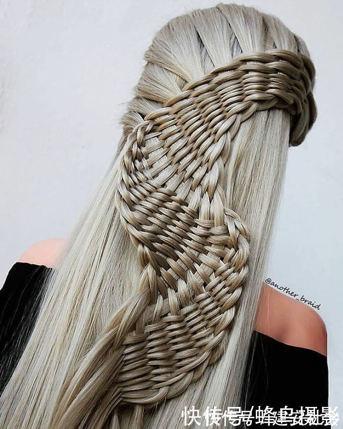 发型 65张编发照片,这哪是编头发分明是画画,图3这发型一次要半天