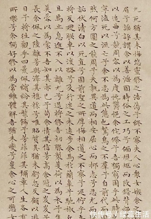 蝇头$这小楷不足05厘米,出自一位86岁老人之手,一丝不苟