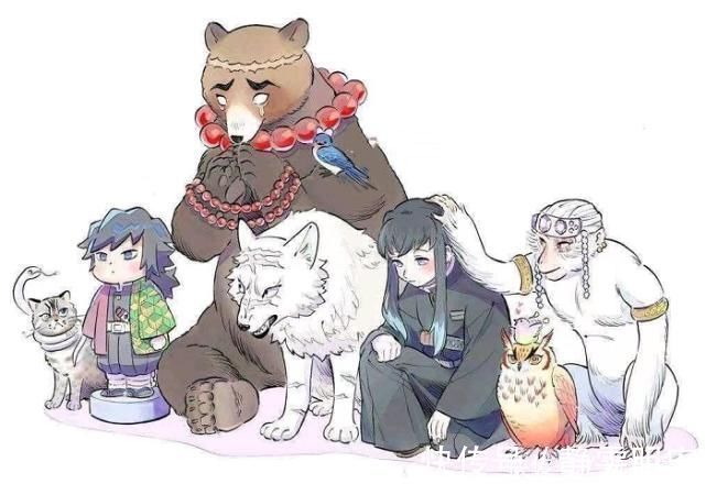 陈列品|鬼灭之刃:真实“九柱”图火了,大哥真身猫头鹰,又被迫害了