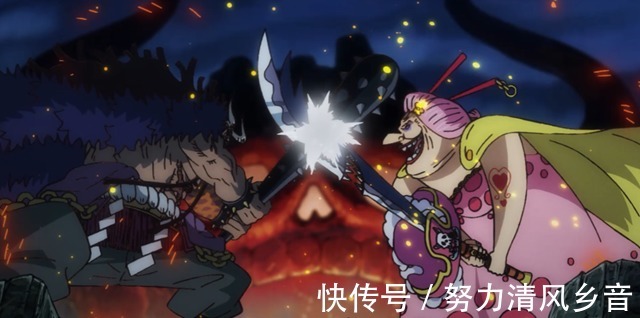 激战|海贼王953两位四皇于鬼之岛激战,奎因绞尽脑汁想逃跑