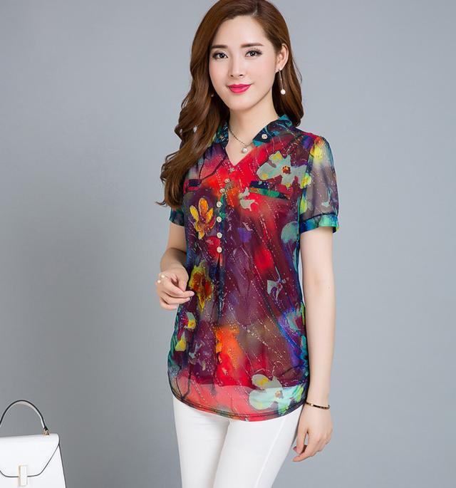 雪纺 适合三四十岁女人穿的雪纺衫,精致甜美,好看又遮肉