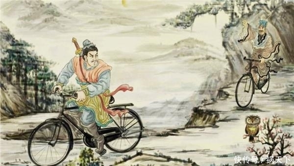 萧何|夏阿:画《萧何骑车追韩信》火爆网络,开启祖传假画系列令人捧腹