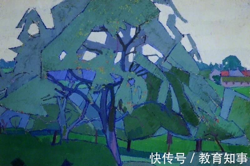 色块|后印象派的油画,造型扎实,色彩大胆的英伦式风景画