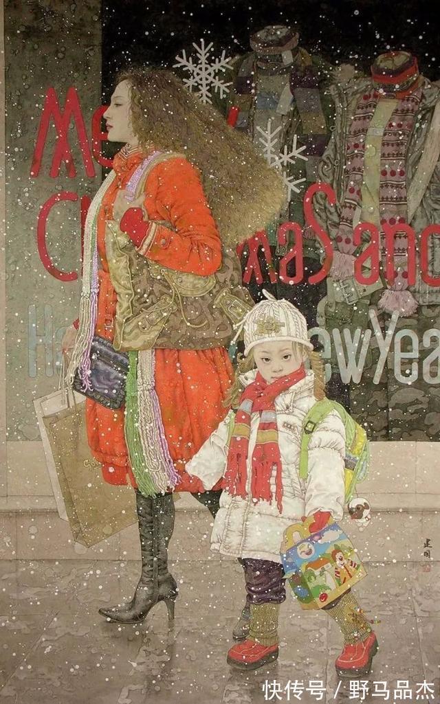 画展!中国著名画家桑建国工笔人物画作品欣赏