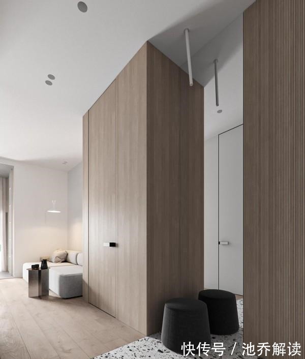 水磨石|极简生活有多舒服,88㎡不吊顶不做造型,干干净净舒服至极