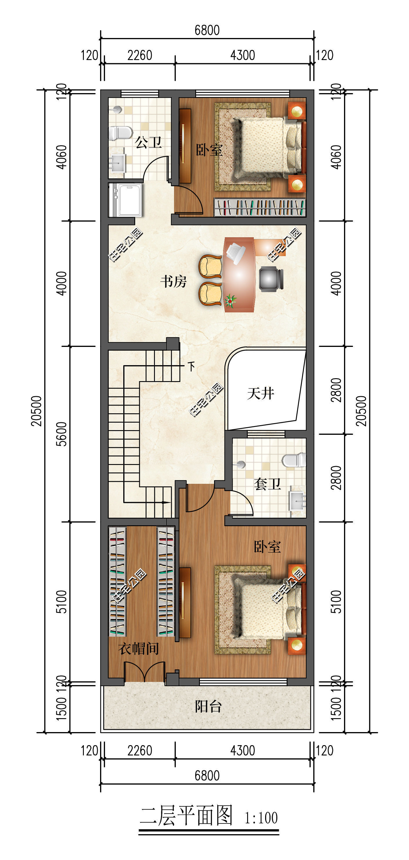 建筑面积|东西墙靠近邻居只能做无窗设计？试试这6套别墅，采光完全不受限