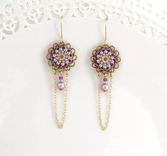 铁丝|嫌弃耳环难看,在家拿些珠子,串一串,每天都戴不同风格!附教程