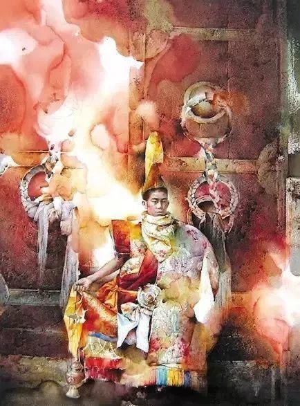  极致|中国水彩：大笔触画出霸屏水彩，光感够绝，极致东方的美！