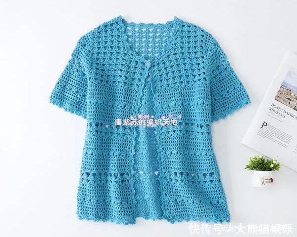 开衫|钩针编织镂空花样开衫,姐妹们喜欢的不要错过了哦,有教程