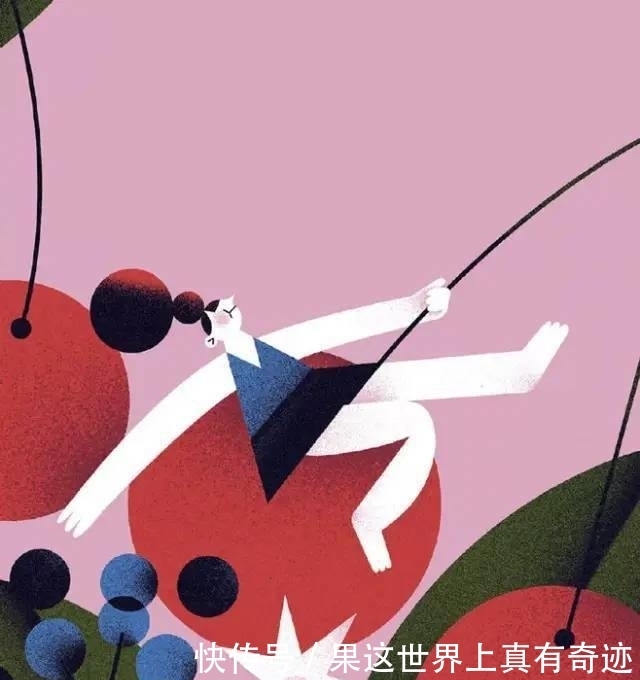 简单的几何图形,大胆的构图,独树一帜的扁平化绘画风格!!