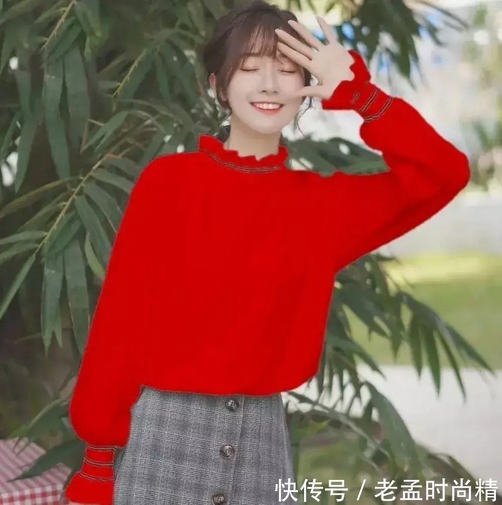 过年穿搭早知道: 红毛衣