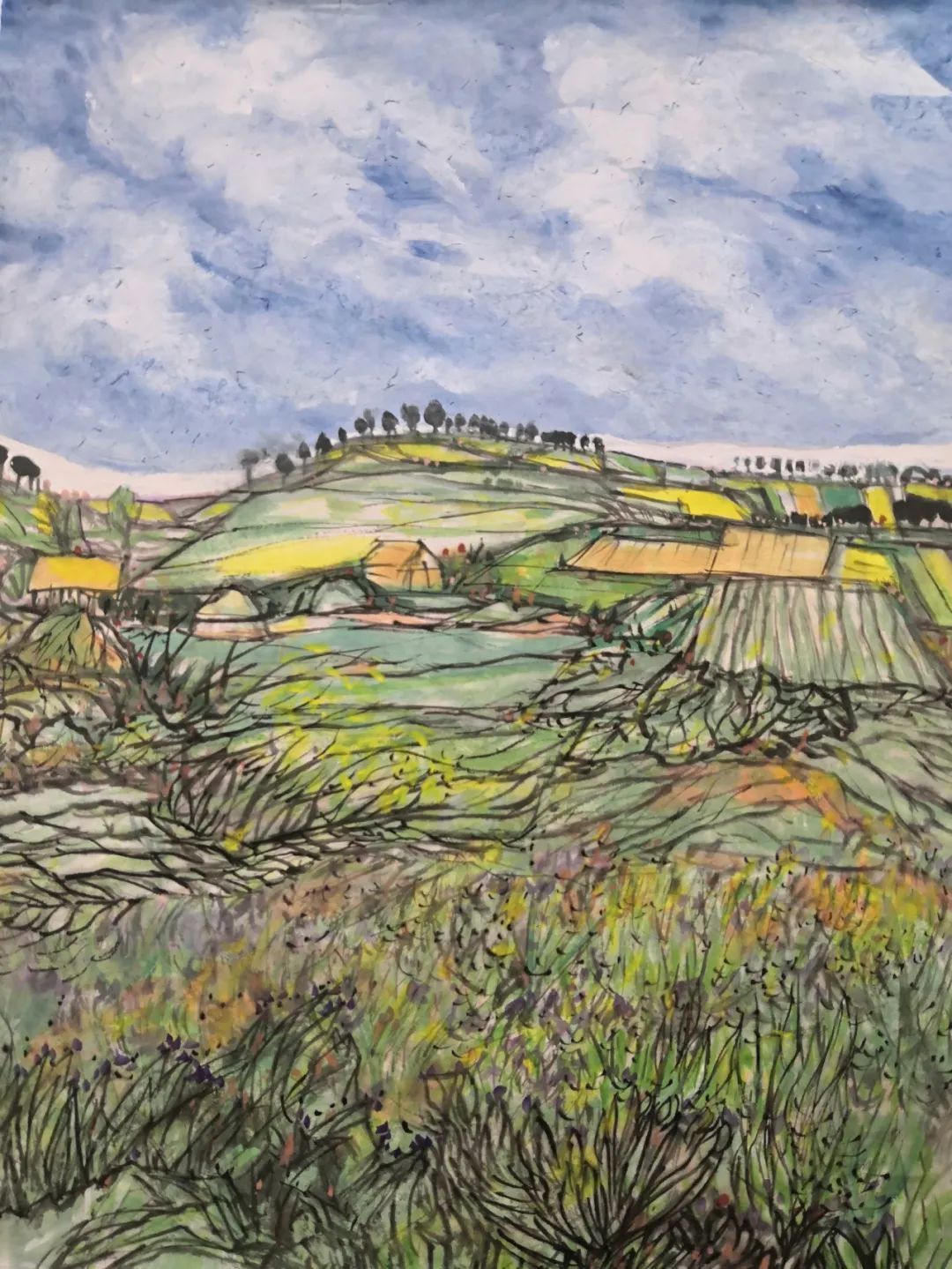 杨大眼造像@中西结合笔传情·锐意创新始通神——张山绘画人物山水艺术新貌