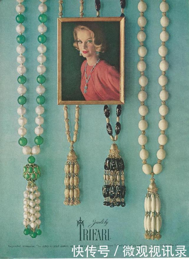 优雅|上游时尚|上世纪的珠宝海报,延续着时光的璀璨优雅
