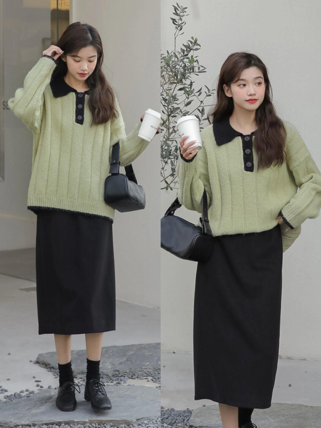 保暖 冬天别只会穿毛衣,试一试这件深灰色大衣,保暖还很有女人味!