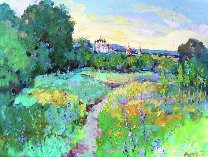 俄罗斯@浓郁的色彩,俄罗斯画家安德烈·米沙金的风景油画(一)