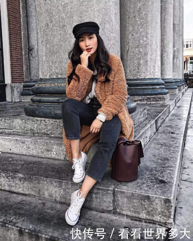 仅158的时尚博主教科书式穿搭,气场直逼170,别说小个子不好看