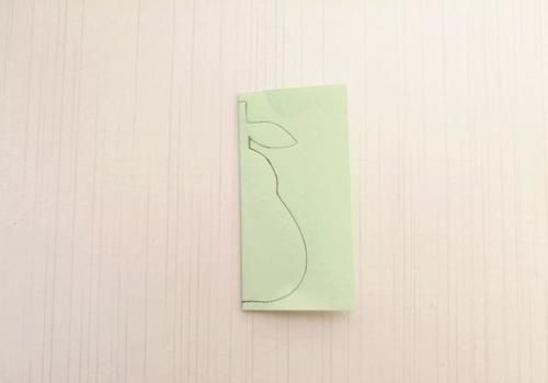  学会|幼儿手工，孩子能学会的简单的剪纸鸭梨教程