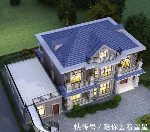 露台|当别墅设计遇到与父母分开住,这种主屋结合偏房建房方式,真前卫