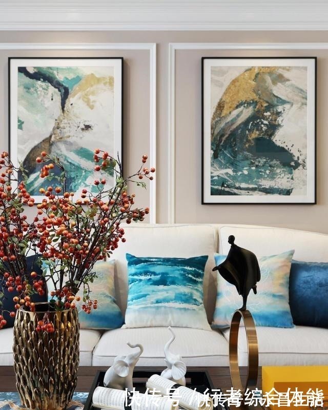 空间|140㎡美式风格三居室，玄关装了玻璃窗让家既美观又开阔！