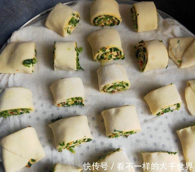 咸菜花卷,咸香好吃