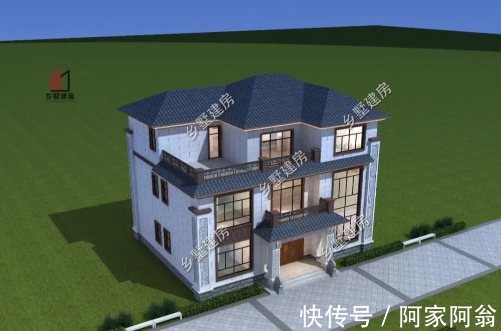 户型|适合农村的好户型,西体中装,精美实用,回乡建一栋,全家都能住