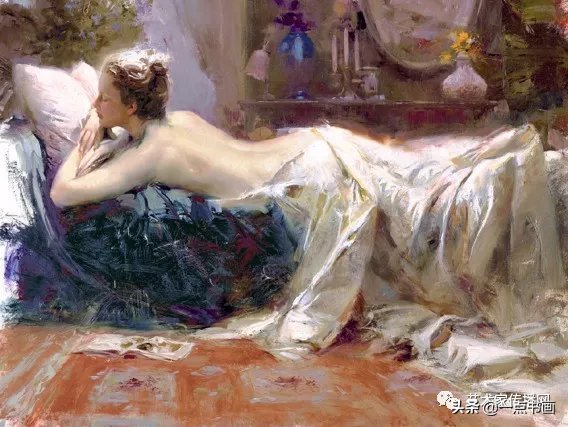 美术学院$皮诺德埃尼的油画人物,色彩斑斓,动静结合,光彩照人