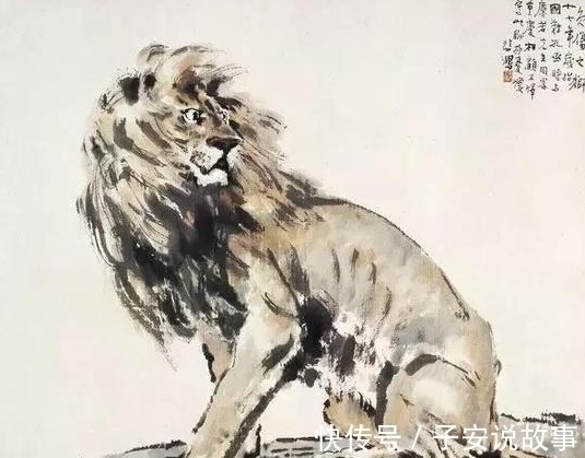狮子@徐悲鸿画的狮子,又瘦又挫却价值6000万,了解创作背景:值得