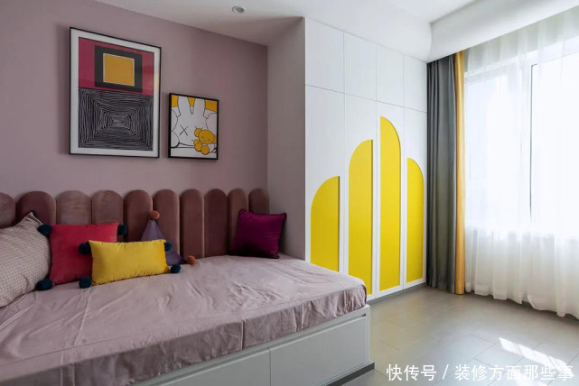 三居室|98平现代三居室打破常规设计,造型简约视觉不呆板