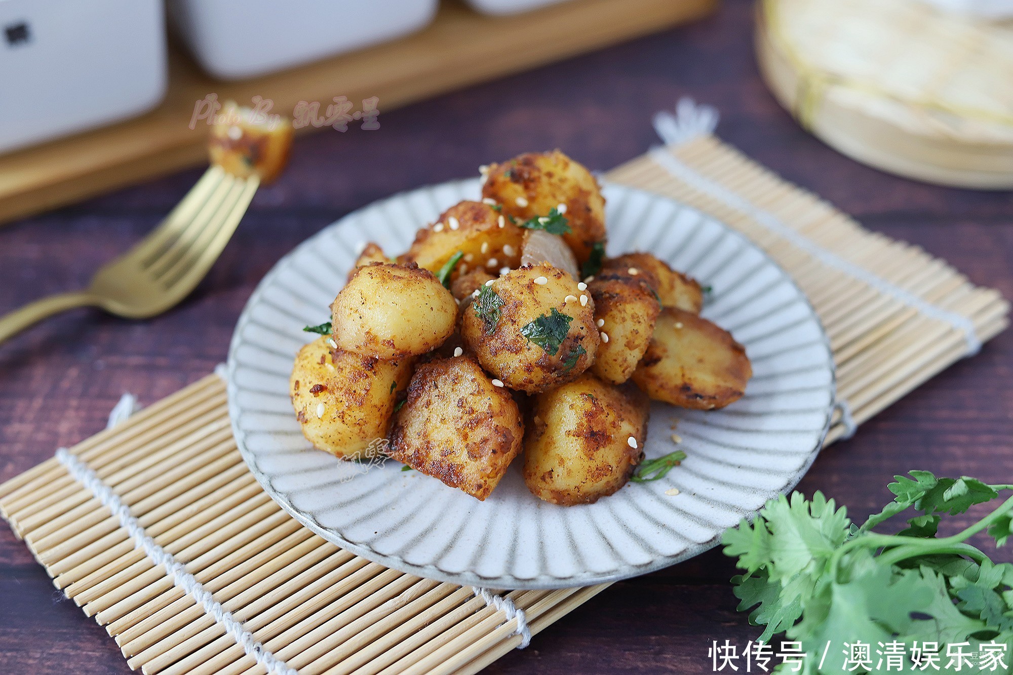 做法|孜然香煎土豆块的做法