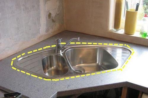 拐角|同样都是小厨房，他家把水槽挪到橱柜拐角处，见缝插针放下3个槽