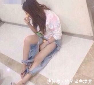 |搞笑GIF段子:我见过破洞裤子,没有见过那么破的