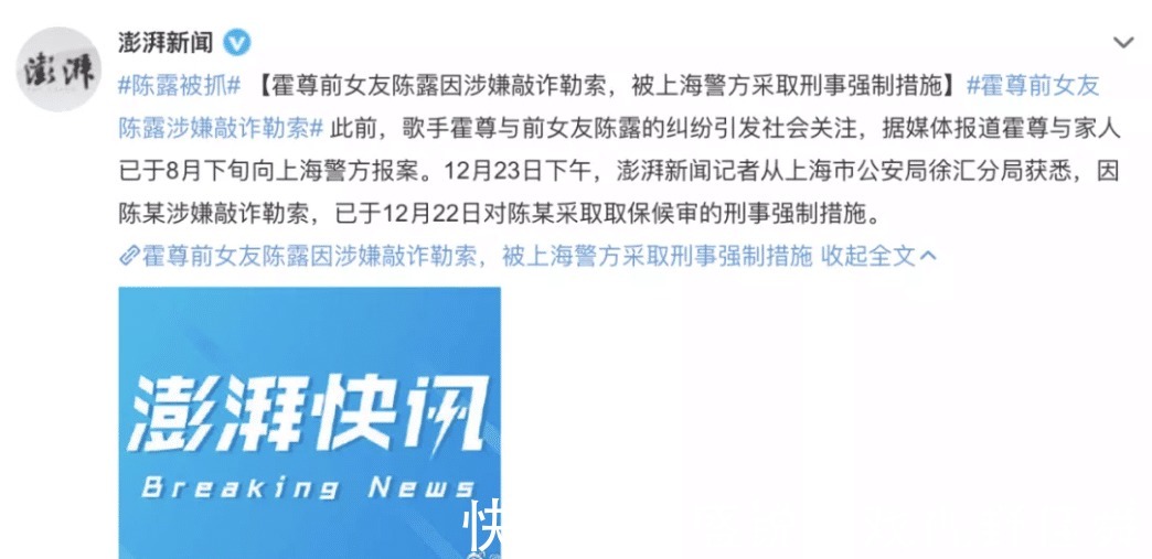 王萌|陈露因敲诈勒索进去了，给了我们什么启示