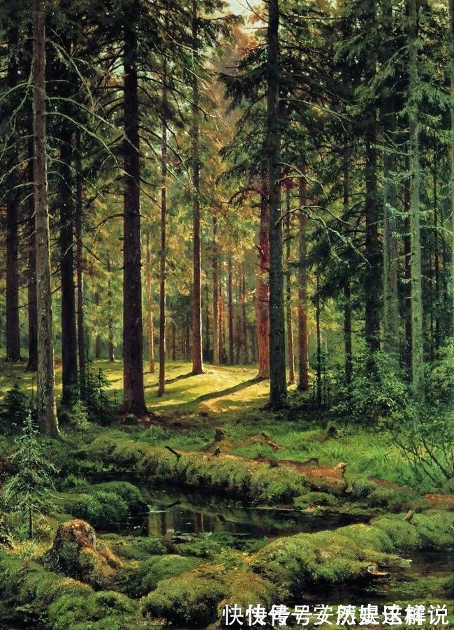 那个时代$俄罗斯杰出风景画家希施金的作品,诗一般的境界!