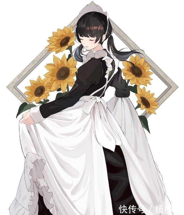 小姐姐|画师绘制鲜花风格女仆装,你最在意的花朵,代表着哪个小姐姐