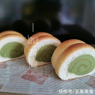 可可蛋糕卷|颜值爆表的抹茶蛋糕卷面包