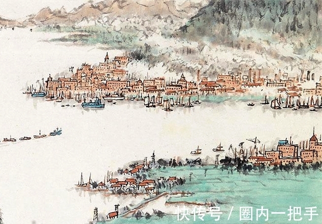 国画!壮美山河如画卷,钱松喦绘《江山胜概》