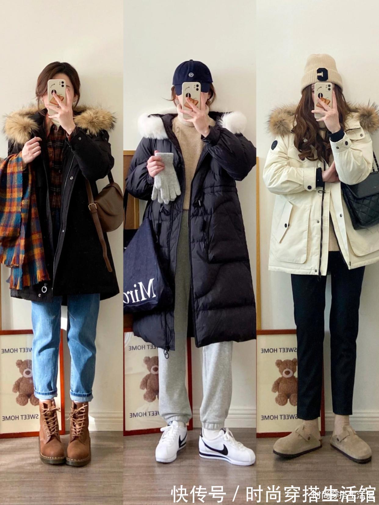 小脚裤|穿来穿去还是“羽绒服”更实用,学会这3个法则,轻松穿出好气质