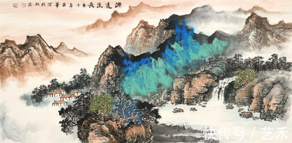 爱痕湖|大风堂第四代代表人物、中国泼墨重彩画大家----董英华