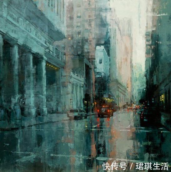 艺术家$艺术家杰里米·曼恩的油画,颜色既生动又大气!