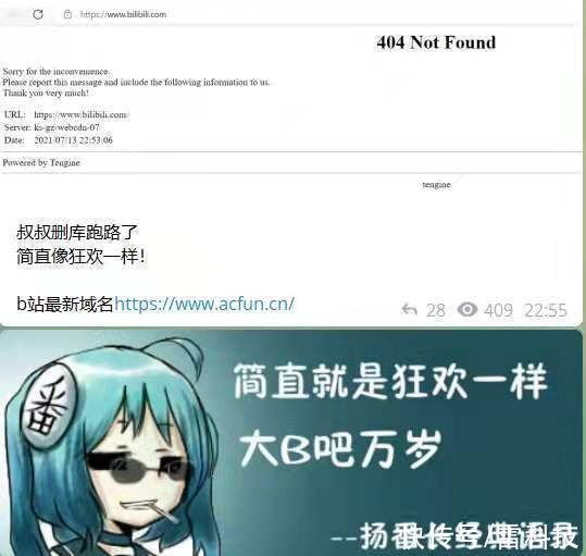 服务器|B站崩溃3小时引网友狂欢：A站成为最大赢家？
