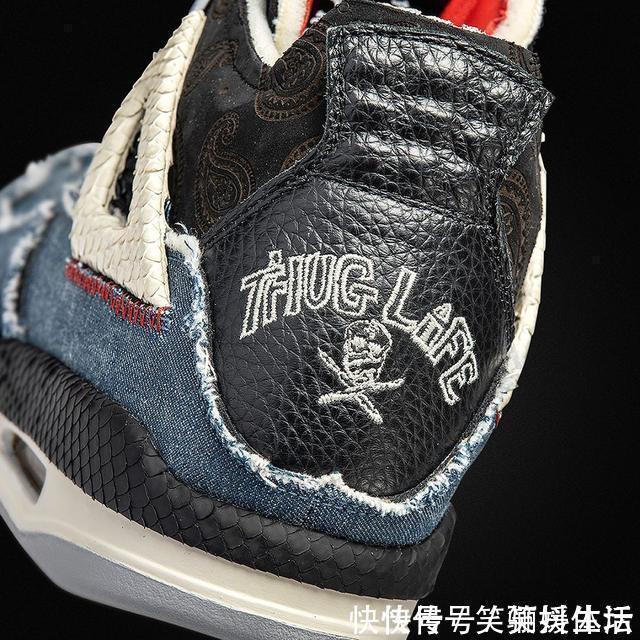 球鞋 致敬说唱巨星!这双牛仔腰果花AJ4只能看不能买