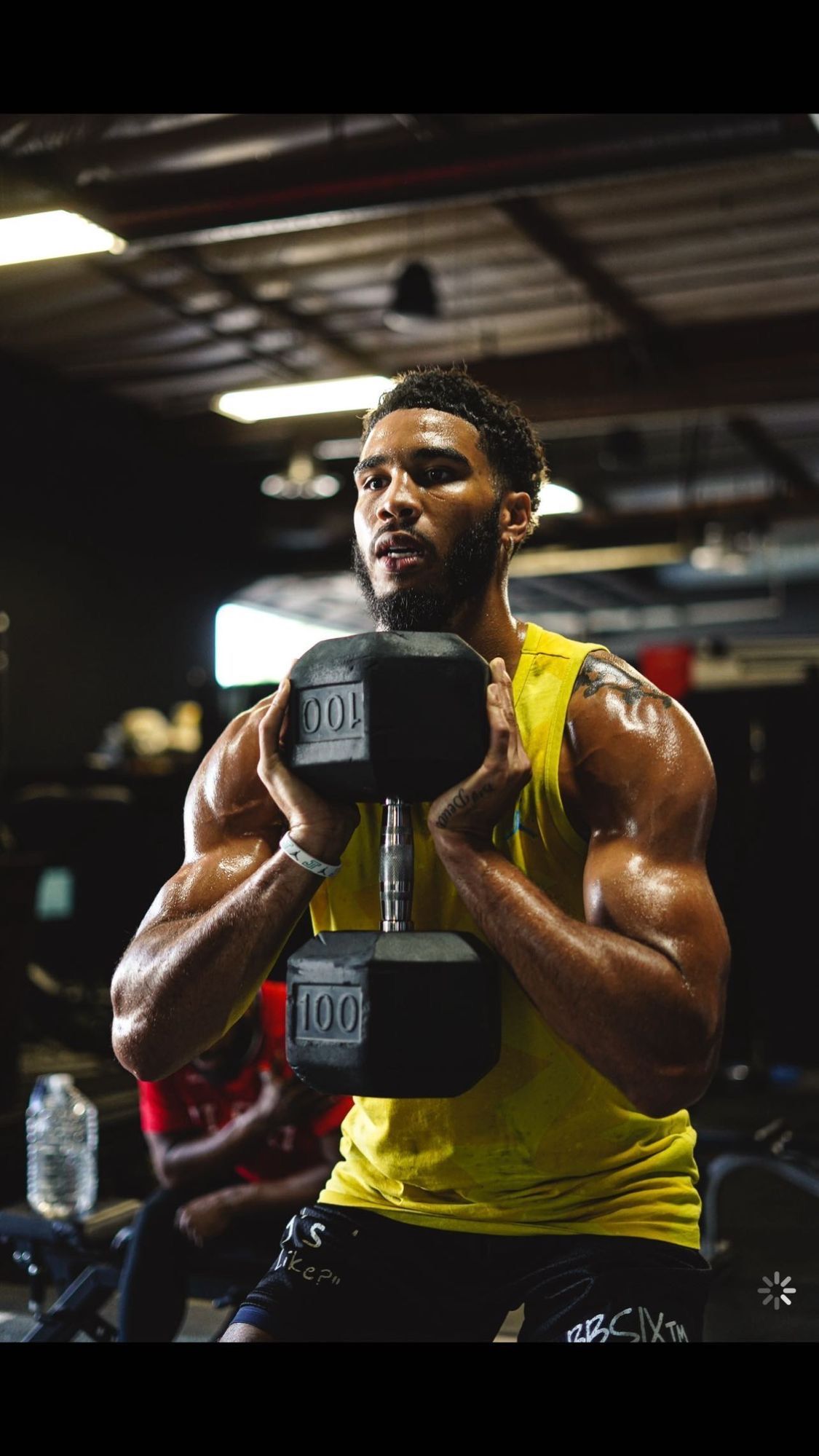 力量训练|彰显肌肉！塔特姆晒近期个人力量训练组图