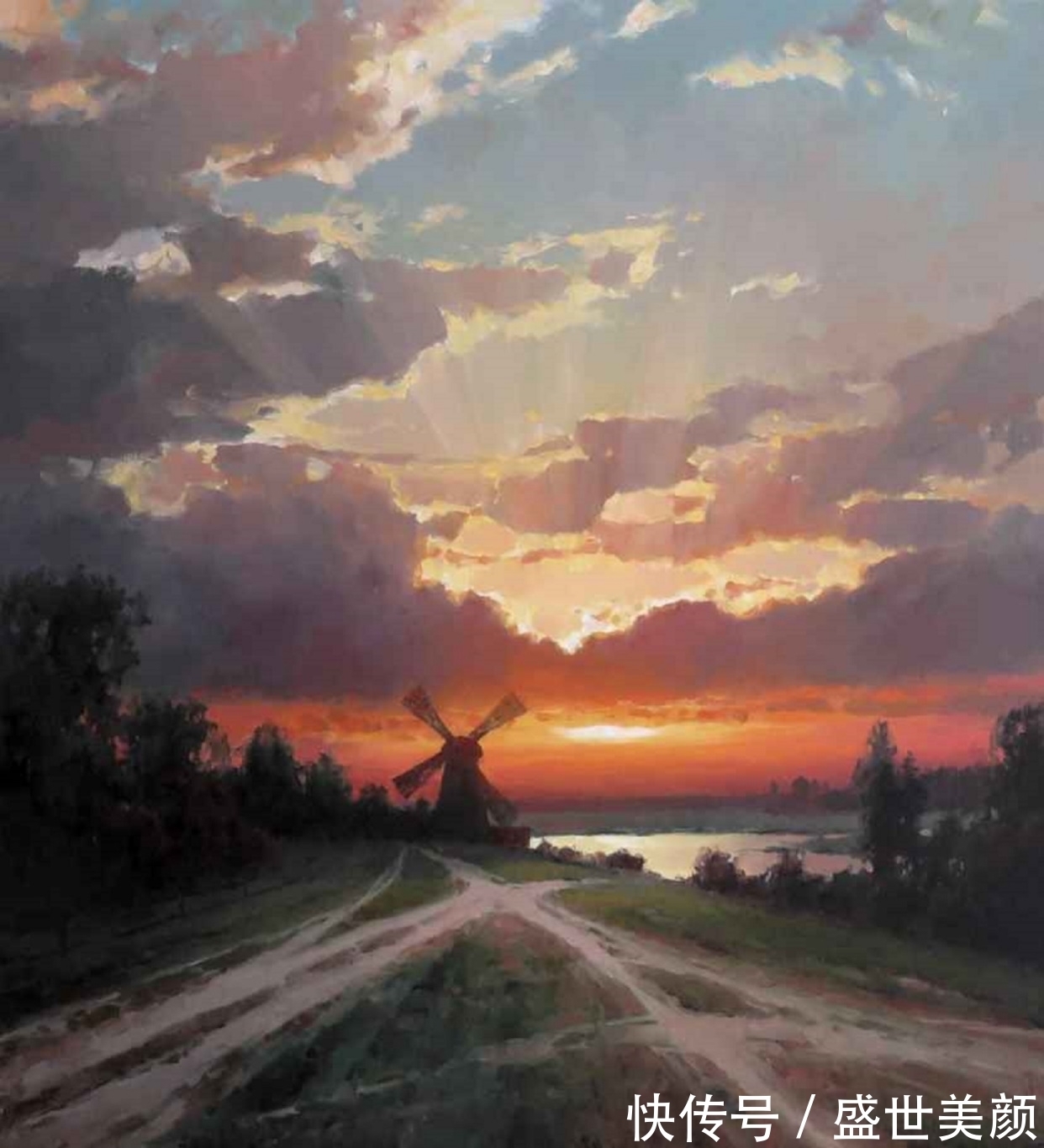 大师$瑰丽的色彩和跳动的光线——俄罗斯大师博日科夫绝美的风景画作