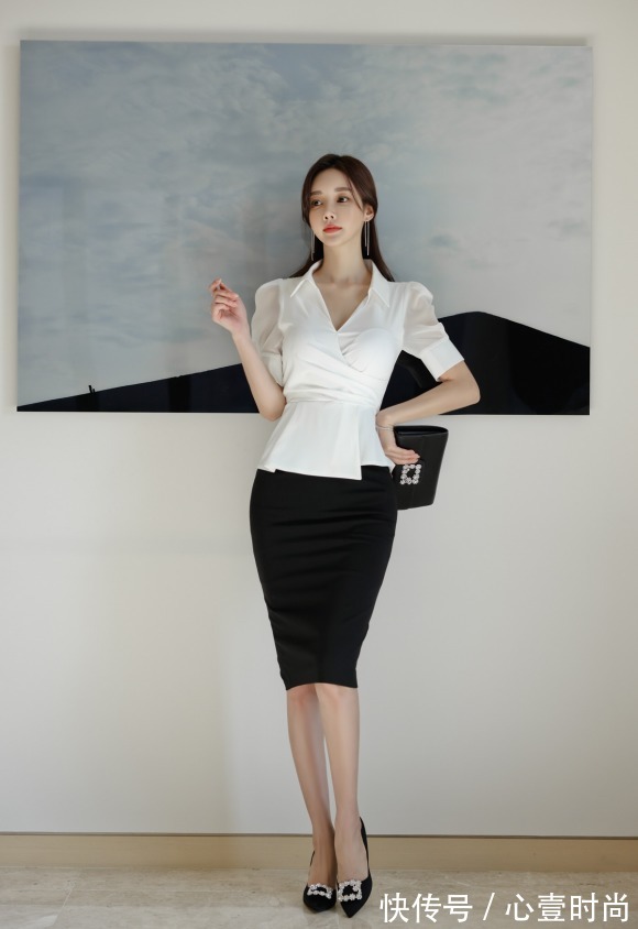 职业裙|女神孙允珠的时尚搭配:东欧气质婉约花凝优雅职业裙