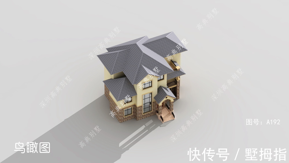 别墅|这款复式农村别墅,经济实用,大气美观。