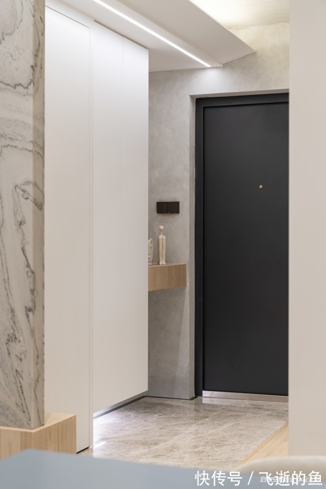 雾霾|雕塑玄关+进门卧室——“呵护型”色彩美家