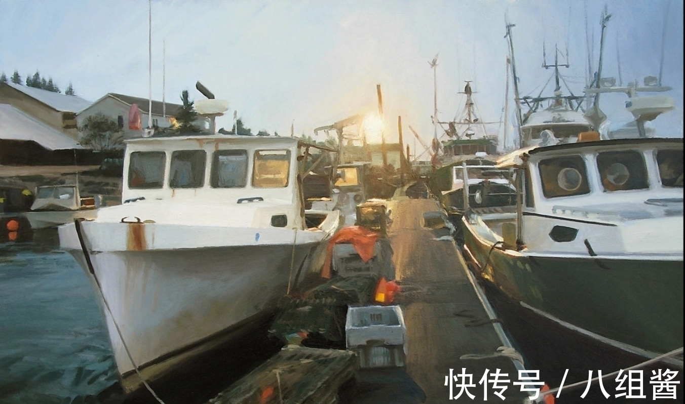 艺术#如此佳作,怎能一个“美”字能够概括——休斯的户外风景画艺术