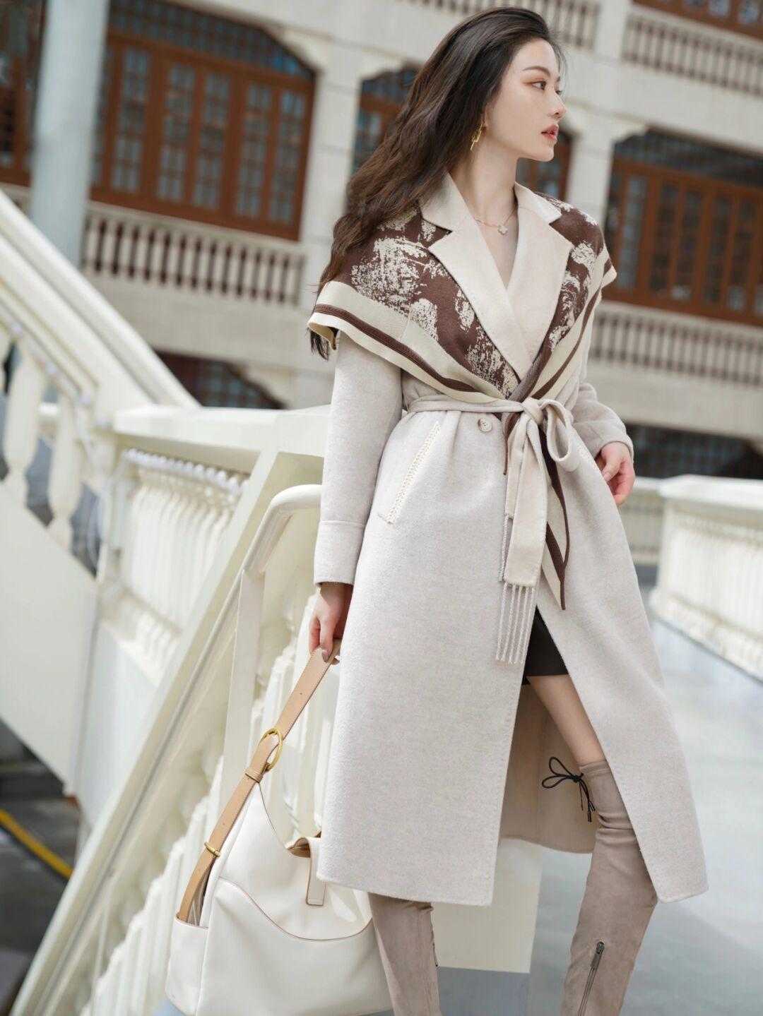 博主|大衣穿不出女人味不要怕,入手这款收腰款大衣,上身秒有小蛮腰