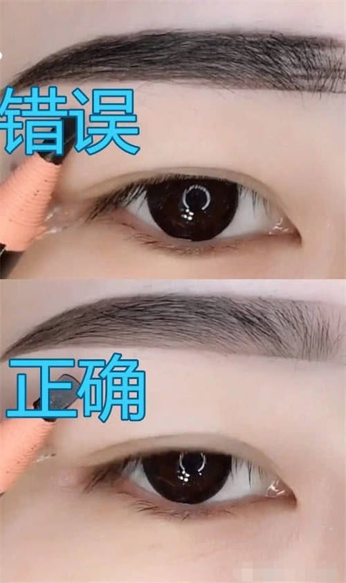 错误化妆VS正确化妆忍了眉毛,忍了卧蚕,看见口红真相了